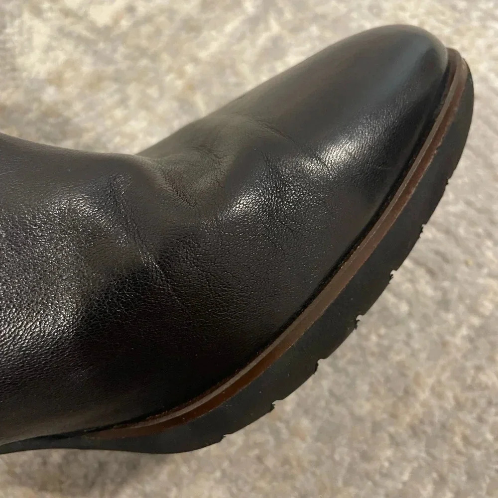 Amalfi by Rangoni Women's Vintage Italian High Heel Black Boots, Soft Leather 11 - Picture 8 of 15